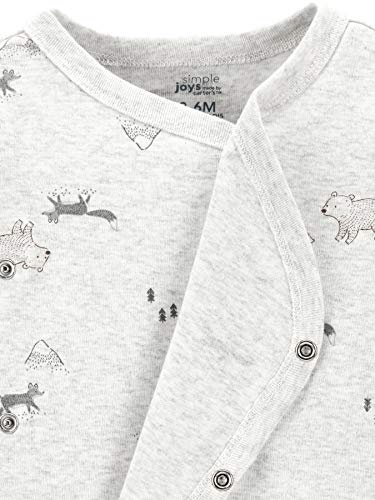 Image of Simple Joys by Carter's Unisex Baby 4-pack Side Snap Bodysuit
