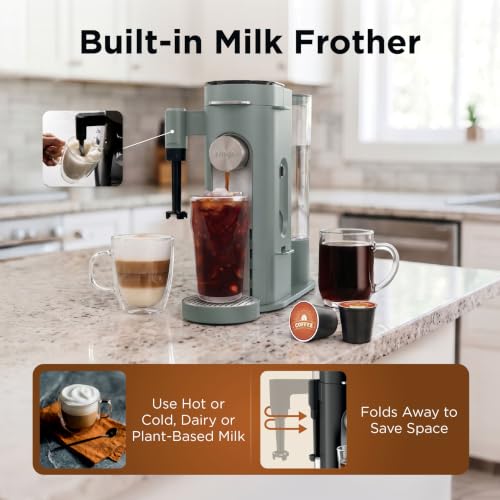 Ninja Pods & Grounds Coffee Maker, K-Cup Compatible, Sage Green, PB051SG - image 6