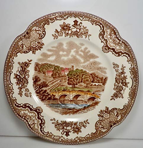 Johnson Brothers Olde English Countryside Brown Multicolor Dinner Plate