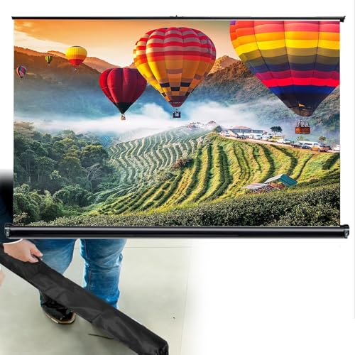 Pantalla manual para proyector 50" 16:9 portátil