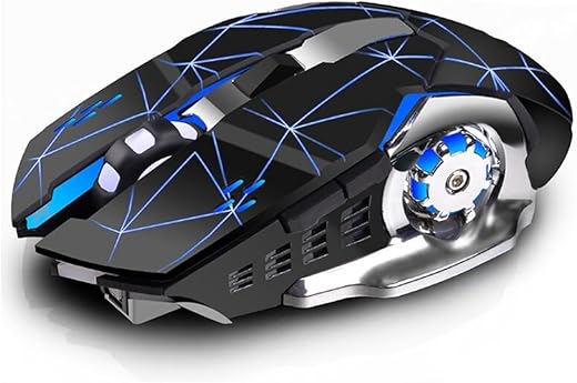 Offbeat® Alpha Bluetooth 5.1 + 2.4 Ghz Wireless Gaming Mouse, 7D Buttons Mouse, 3 DPI Modes 1600:2400:3200 mice for ipad, Mac Book, Tablet, PC,…