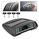 Drahtloses Reifendrucküberwachungssystem TPMS Solar- oder USB-Power-TPMS mit 4 Sensoren für den Druck und die Temperatur von Wohnmobil-LKW-Abschleppfahrzeugen