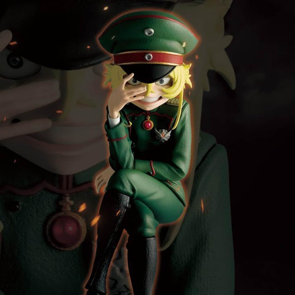 Anime Tanya Von Degurechaff Figura Manga Standing & Sitting Girl