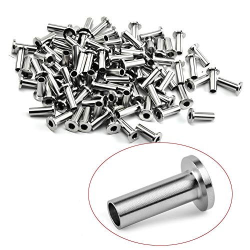 image for juusmart 100Pack T316 Stainless Steel Protective Protector Sleeves for