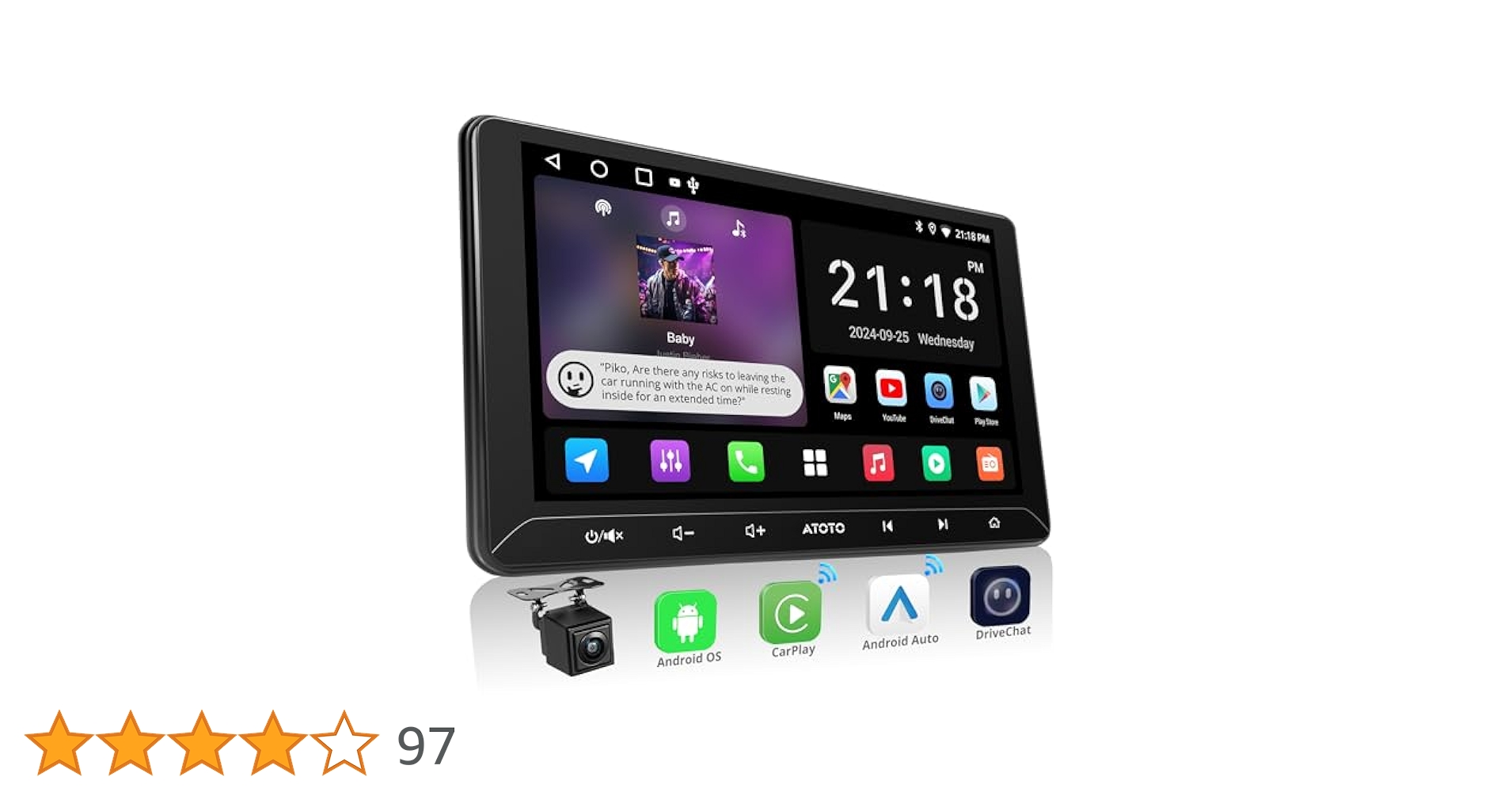 カーオーディオ LIFE Amazon.co.jp: ATOTOLIFE 2DINオーディオ一体型カーナビ、10