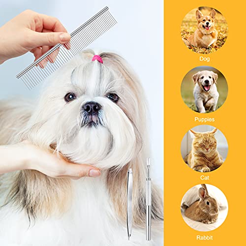 BWOGUE Premium Tick Remover Kit for Dogs Cats Stainless Steel Tick Remover + Comb - Removes Ticks and Fleas Easily - Image 8