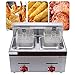 Profesjonalna Frytownica Gazowa, Frytownica Gazowa Lpg, Wolnostojąca Regulacja Temperatury, Regulowana Siła Ognia, Do Użytku Domowego I Komercyjnego (6L/6L+6L) (6L+6L)