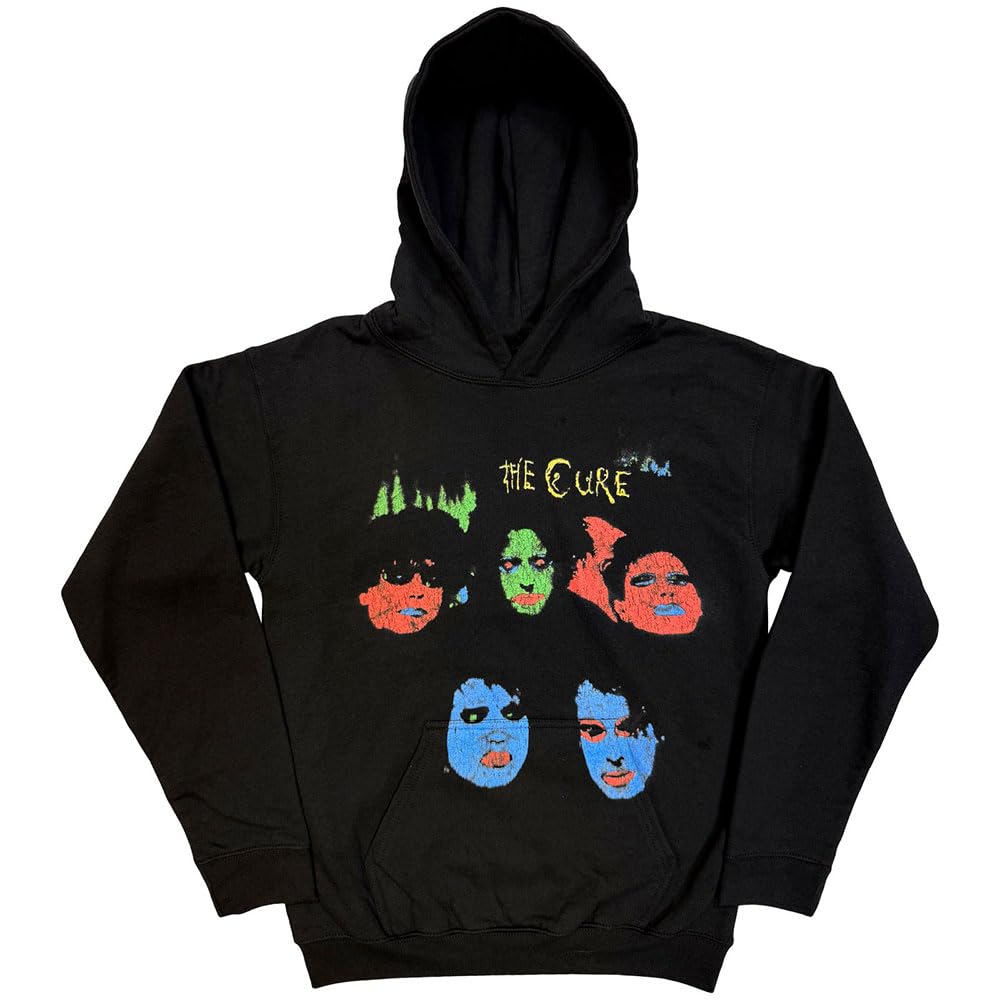 The Cure Hoodie in Between Days Band Logo Official Unisex Black Pullover M