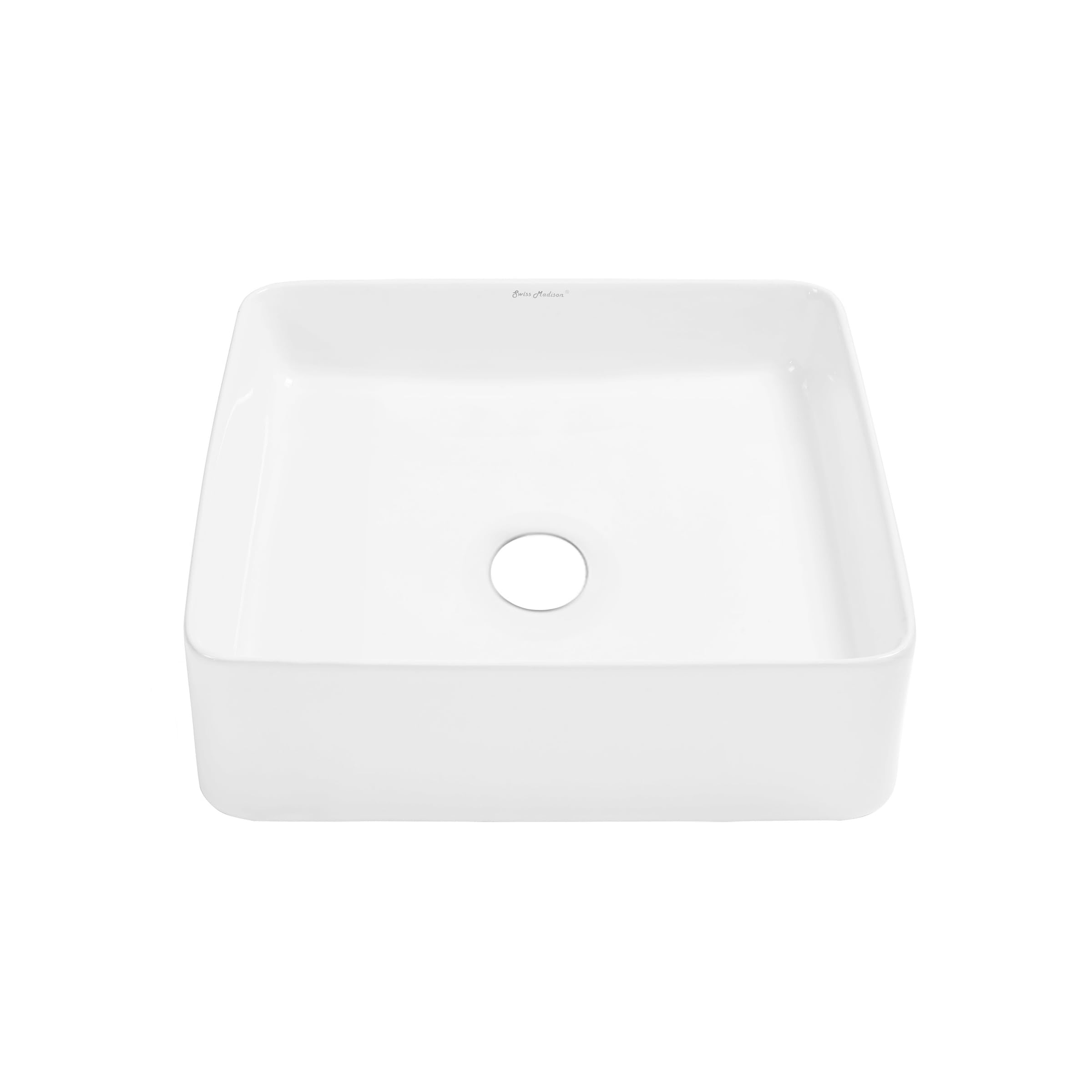 Swiss Madison SM-VS230 Concorde 14.5" squareCeramic Vessel Sink