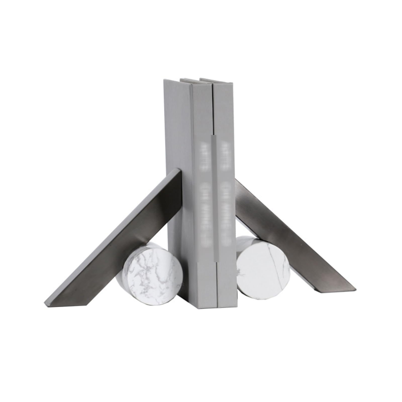 Fermalibri Moderni e minimalisti in Marmo Giuntura in Pietra Fermalibri Geometrici in Metallo Fermalibri Decorativi Tappo per Libri Pesanti per scrivania da Ufficio