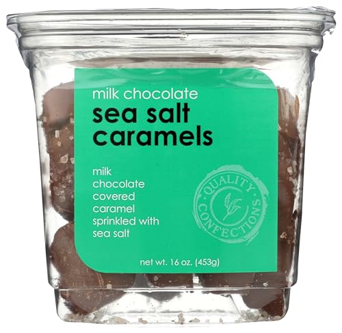Nassau Candy, Candy Milk Chocolate Sea Salt Caramels, 16 Ounce