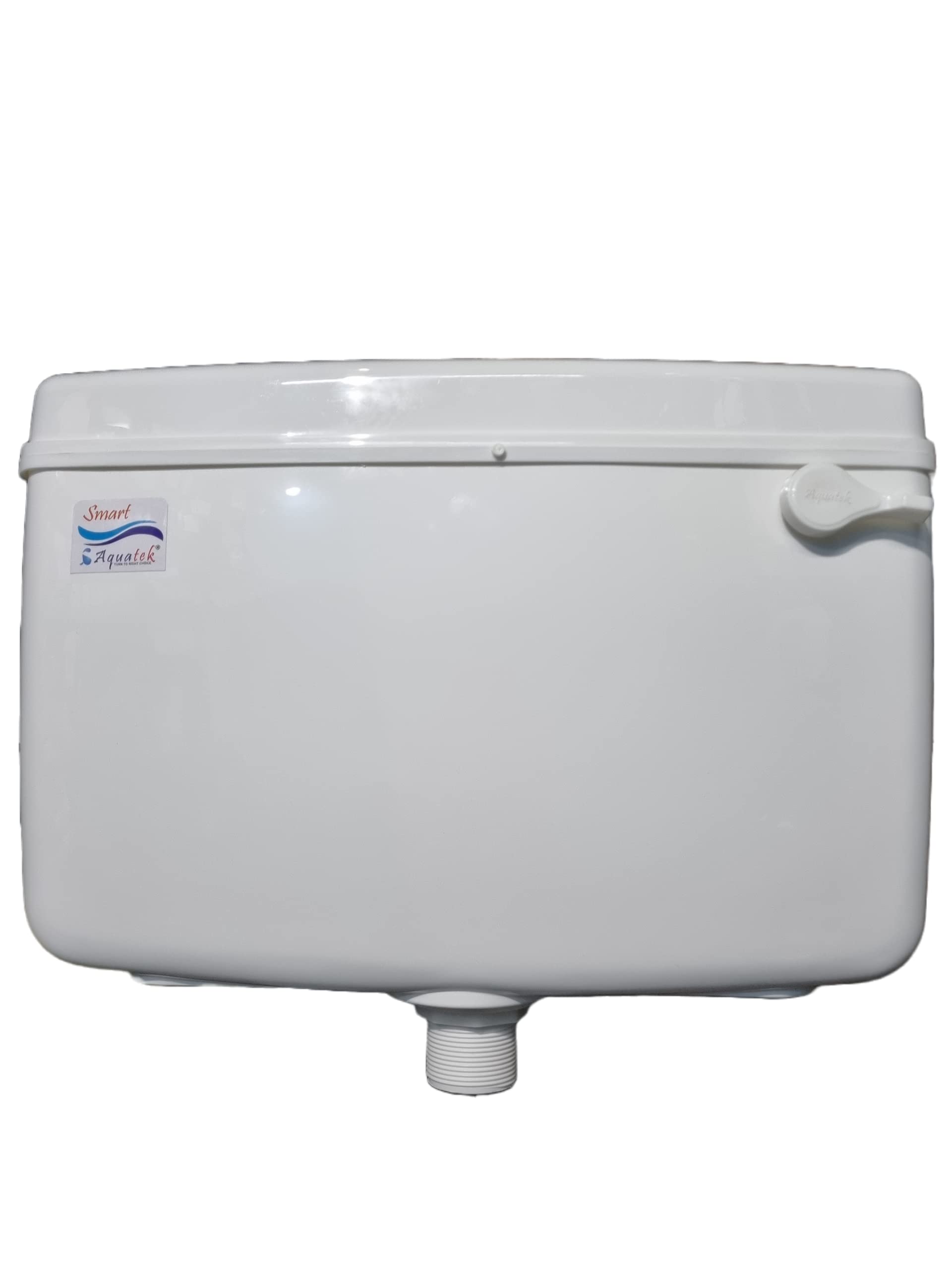 GKP Smart Aquatek Single Flush Cistern || Flush Tank || Standard Size || Polypropylene || White || For Bathroom Fixtures