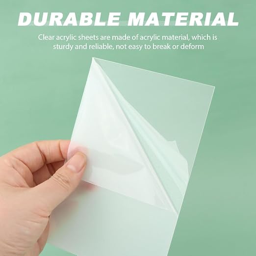10 hojas acrílicas transparentes 1mm 10x15cm para manualidades miniatura 7