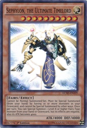Amazon.com: YU-GI-OH! - Sephylon, The Ultimate Time Lord (LC5D-EN229) -  Legendary Collection 5D's Mega Pack - 1st Edition