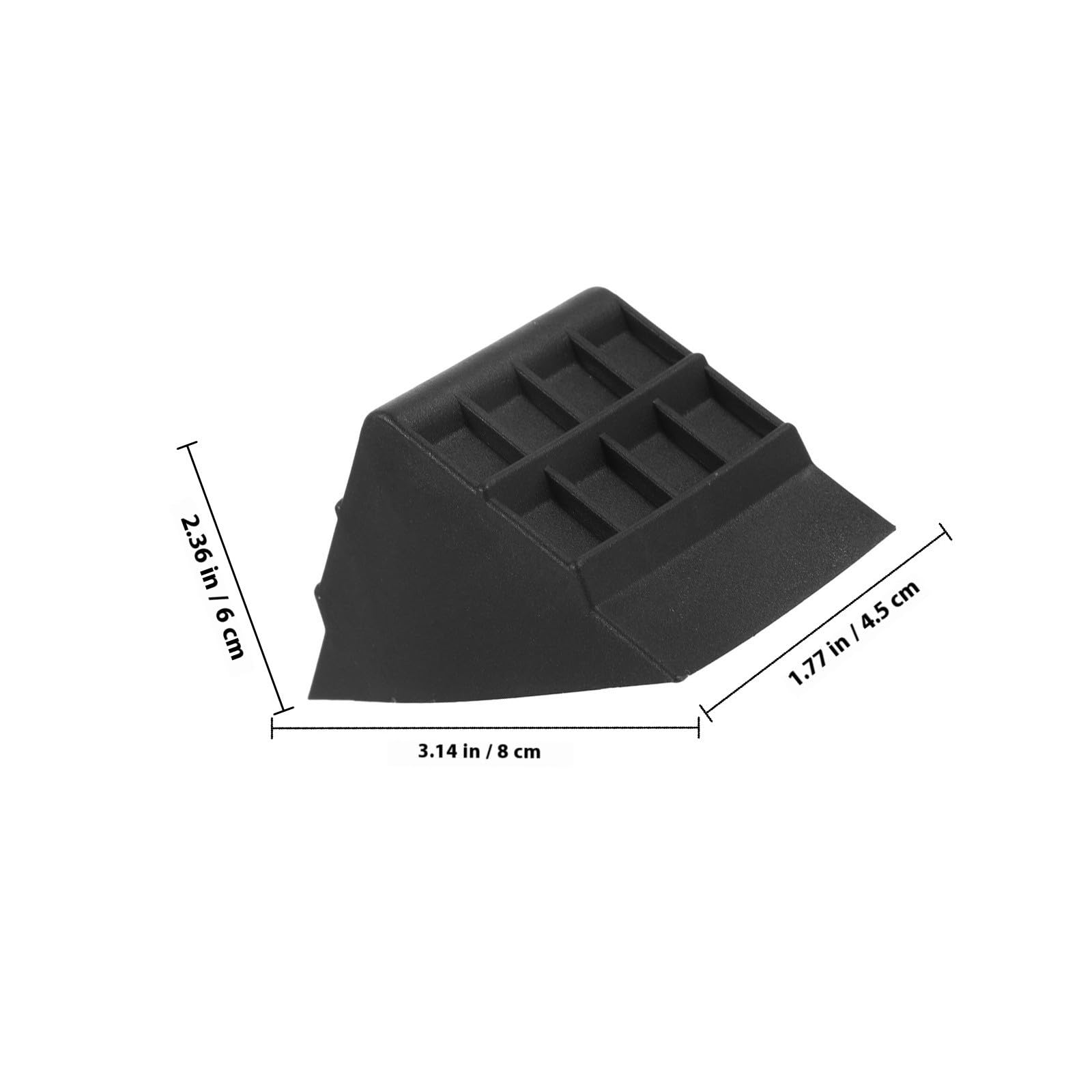 100 Piezas Protector de Esquina para Puerta de Armario, PP Negro