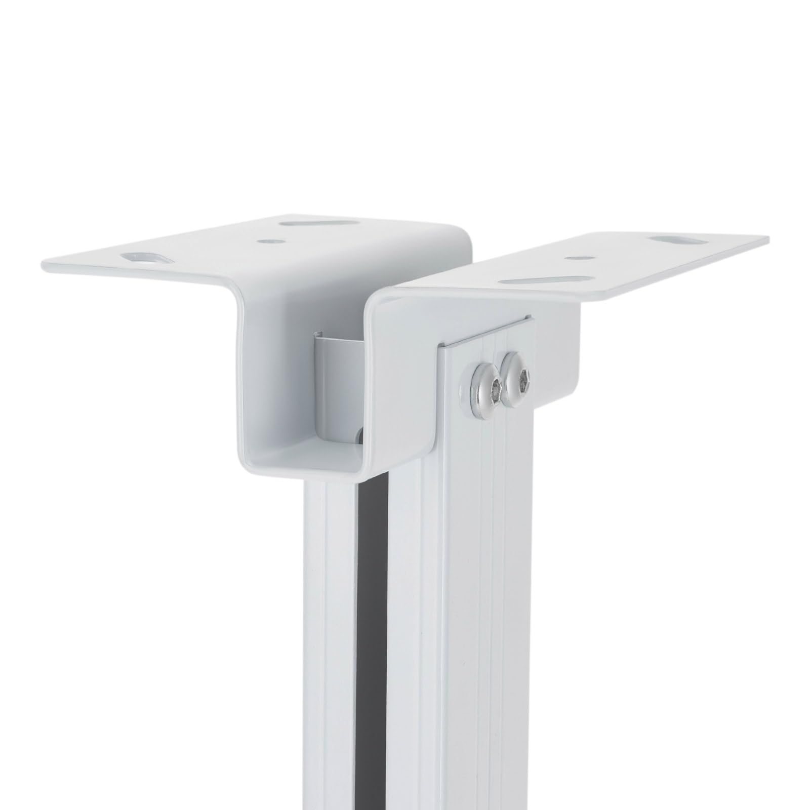 Supporto universale per proiettore con vassoio fino a 14 kg, regolabile in altezza 34-56 cm, supporto da soffitto con passacavi e prese di ventilazione, supporto per proiettore in acciaio/alluminio