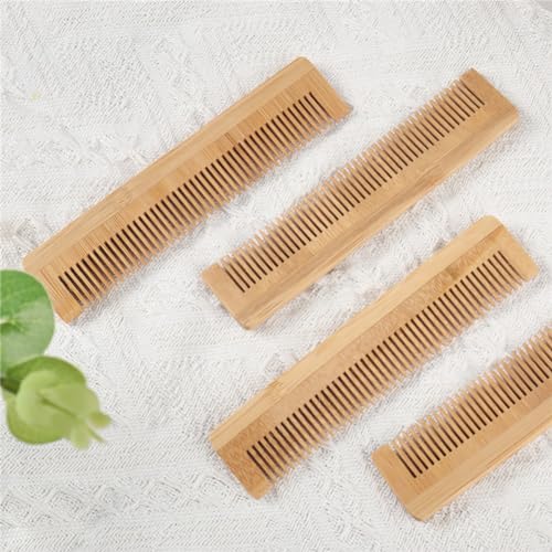 10 Peines de Madera Natural para Cabello Fino miniatura 2