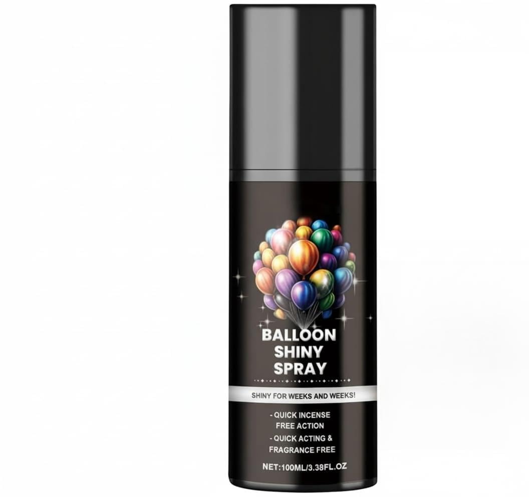 NALACAL 100ml Balloon Shine Spray, High Gloss Balloon Shiner for Long-Lasting Shine, Enhancer Spray for Latex and Foil Balloons, Keep Balloons Shiny and Fresh for Parties and Events