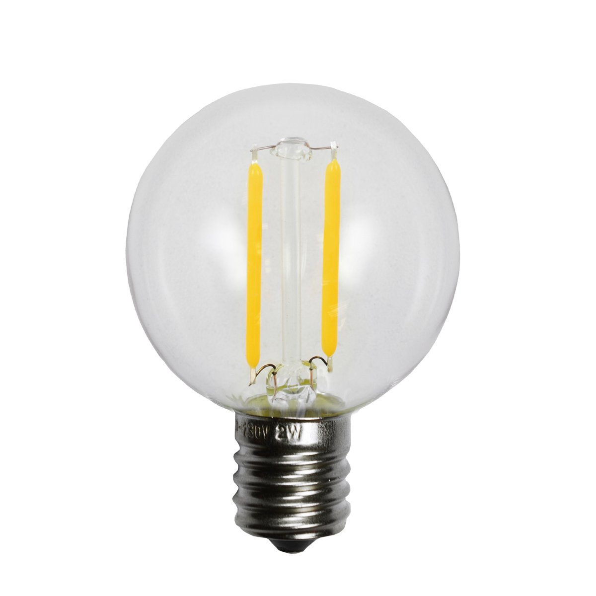 Norman Lamps LED-FG16E17-2W Warm-White 2700K - LED G16 Decorative Bulb E17 Base Warm White Excellent for Decorative Stringers