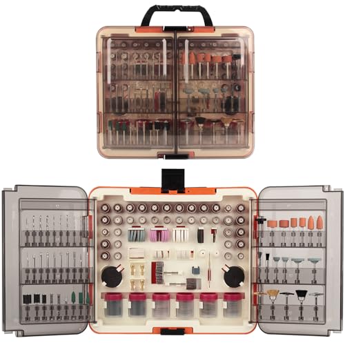 NOEAIKE 508-Piece Rotary Tool Accessory Kit,1/8' Multi-Purpose Rotary Tool Bits with Organizer For Sanding,Polishing,Grinding,Drilling,Cutting,Carving and Cleaning