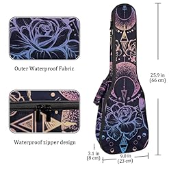 Sac pour ukulélé avec symbole astrologie magique, housse de transport pour ukulélé, housse imperméable Oxford 10 mm d… - Les Beatles, Paul McCartney, John Lennon, RIngo Starr, George Harrison Sac pour ukulélé avec symbole astrologie magique, housse de transport pour ukulélé, housse imperméable Oxford 10 mm d… – Image 4