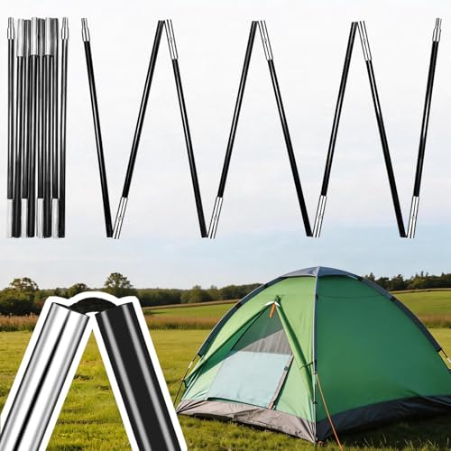 Fiberglass Tent Poles Replacement - 2 x 8.69Ft Pre-Assembled...