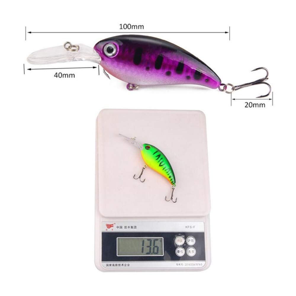 LXINMFEWY Artificielle Pêche à La Manivelle 13.6g 10cm Appâts à Manivelle Artificiels Leurre De Pêche à La Traîne Pesca Carpe Matériel De Pêche Leurres Attaquer
