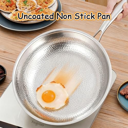 Wok rectangular Titanio resistente sin recubrimiento 11.02 pulg miniatura 6