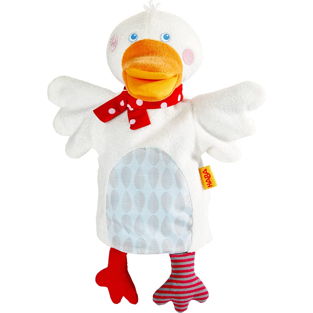 HABA 303137 Marionnette à Main Oie Putzig