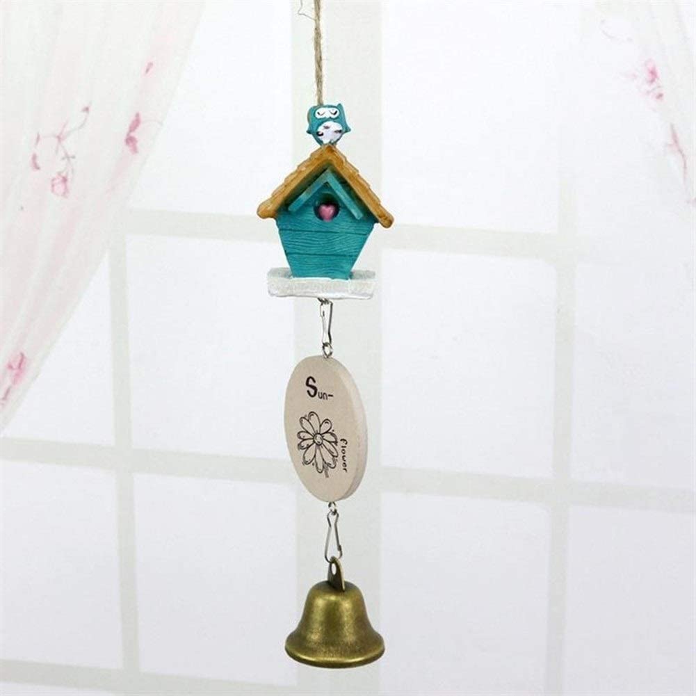 Carillon à vent d'extérieur de style pastoral pour oiseaux - Cloches - Design extérieur - Jardin - Porche - Balcon - Décoration d'intérieur