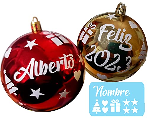 Nombres Bolas Navidad Personalizadas Y Adornos Adhesivos Cover