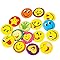 FAYAHAR 70 Pièces Smile Pins Badges, Badge Broches Multi-Styles, Smile RondBadges Métal, pour Manteau, Veste, Chapeau, Accessoire de Sac, Convient aux étudiants
