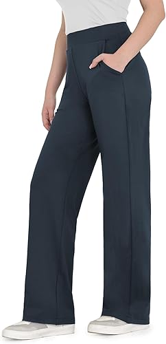 Bamans Pantalones de vestir para mujer, corte de bota, leggings acampanados de cintura alta, pantalones de trabajo, negocios, oficina, pantalones de