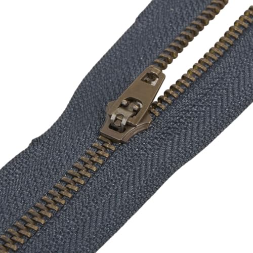 Cremallera para vaqueros y pantalones (18 cm), color azul marino