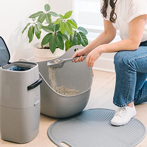 Litter Genie Cat Litter Scoop | for Your Cat Litter Box | Easy Scooping & Disposal | Grey