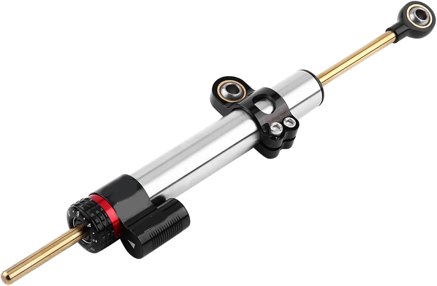 Steering Damper Stabilizer, Adjustable Motorcycle Steering Damper, Universal Steering Damper Linear for MT10 MT 07 MT09(Long Type)