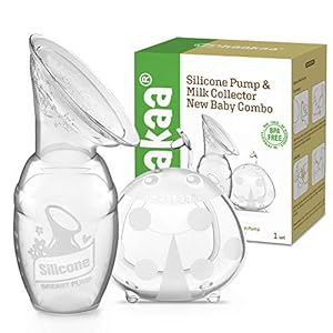 haakaa Silicone Breast Pump and Ladybug Breast Shells Combo for Breastfeeding Moms to Collect Breast Milk| Pumping and…