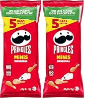 Pringles Minis Original Potato Chips Multipack, 2 Pack (10 x 19g)