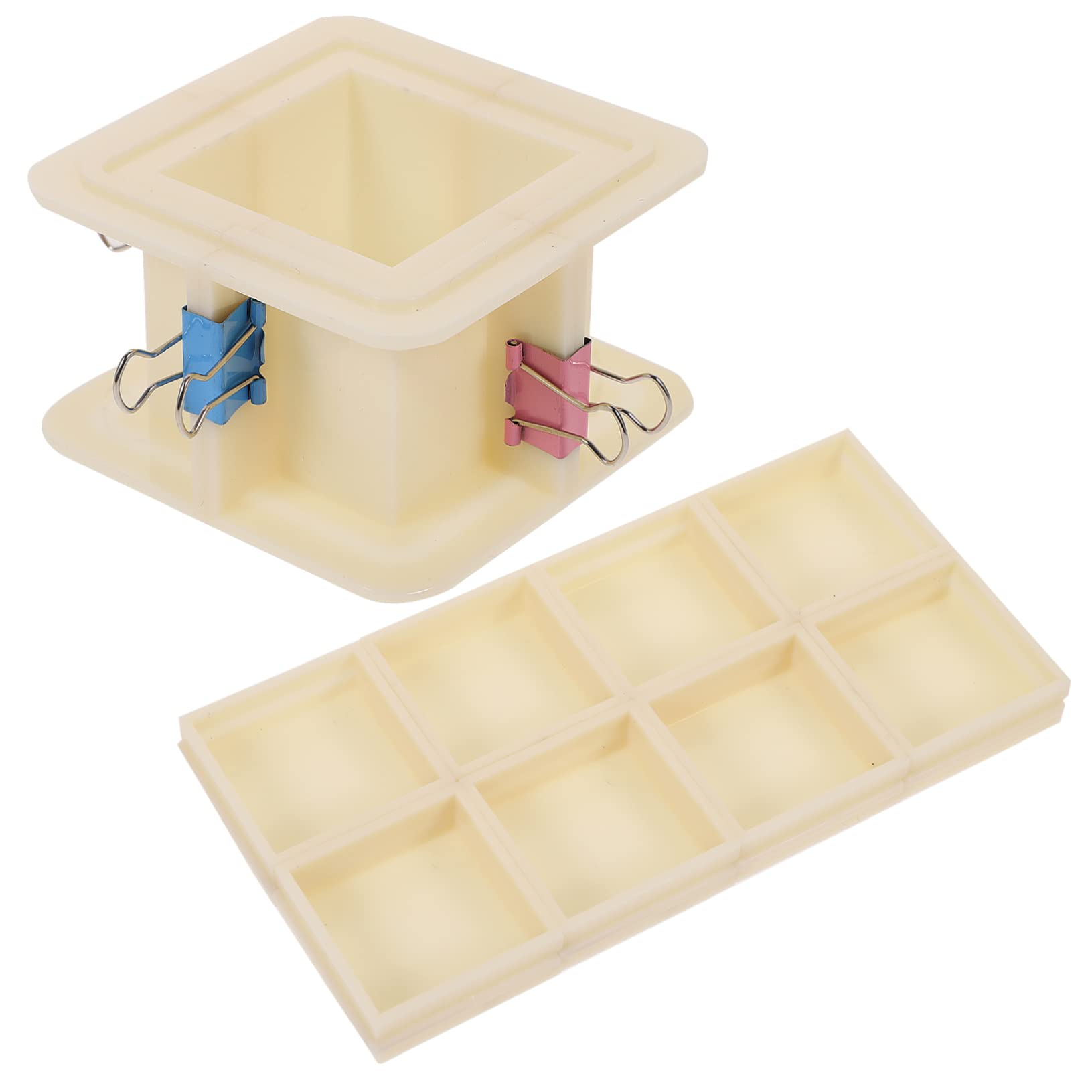 Gadpiparty Lot De 2 Moules En Silicone Pour Fabrication De Moules De Bain Réglables En Silicone Pour La Fabrication De Maisons En Cadre En Plastique