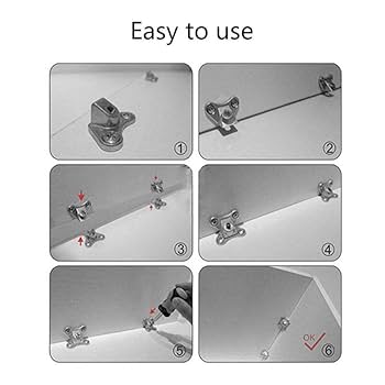 Amazon.co.jp: 取り外し可能なコーナーブレース、ライトアングル