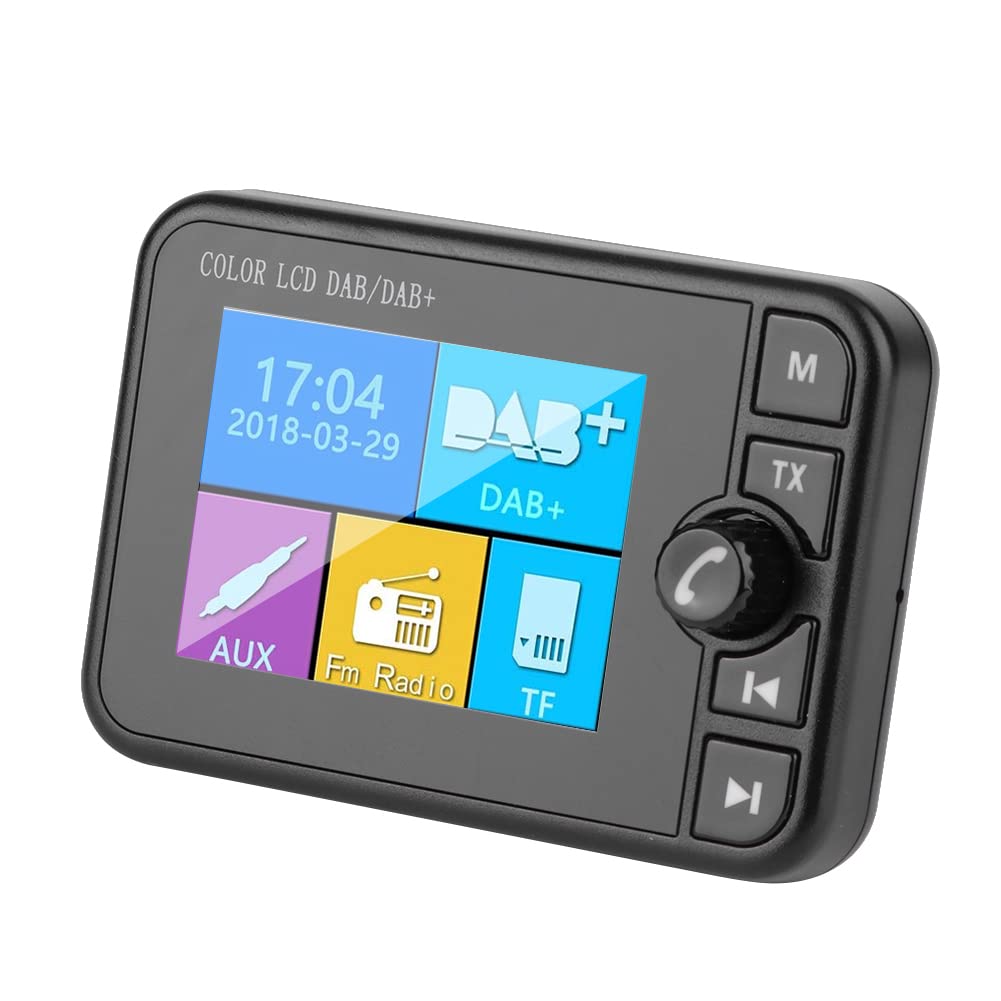Receptor Bluetooth de Radio Digital para automóvil Dab de 2.4 Pulgadas con transmisor FM