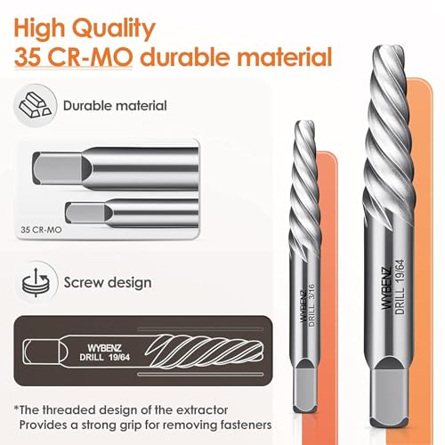 14-Piece Left Hand Drill Bit Set