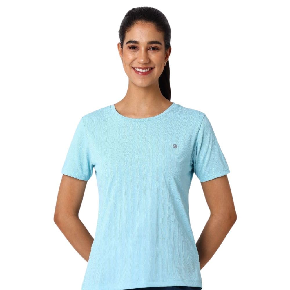 Womens Jacquard Round Neck Short Sleeves Regular Top and T-Shirt - Ventura JAQ 02-image-27