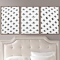 3 Piece Framed Canvas Wall Art Abstract Cool Line Canvas Prints Home Artwork Decoration for Living Room,Bedroom - 16