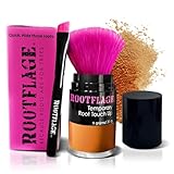 Rootflage Root Touch Up Hair Powder - Temporary Hair Color, Root Concealer, Thinning Hair Powder and Concealer and Applicator with Detail Brush Included.31 oz (12 BRIGHT COPPER)
