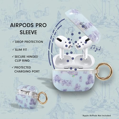 Image of Sonix Cases for AirPods Pro (1st Gen) - Hard Cover, Protective Case for Apple AirPods Pro Gen 1 | Bleu Toile