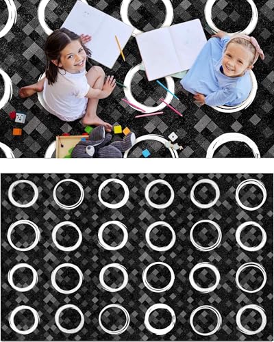 OLEEK Large Classroom Rug Elementary 8x13 - Classroom Rugs for Kids Room - Classroom Carpet Elementary - Kids playroom Rug 8 x 13 - Preschool Rugs for Classroom - Schoolgirl Style Classroom Decor