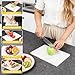 PracFit Marble Cutting Board for Kitchen- 12 * 8 Inch Handcrafted Marble Slab for Cheese, Charcuterie, Pastry & Deli – Non-Slip Feet,Rectangular Serving & Chopping Slab for Countertop (White)