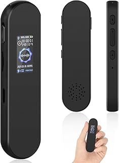 Vicloon Digital Voice Recorder, 64GB Dictaphone Voice Recording Device with MP3 Player, Voice Activated Recorder with Rechargeable, Stereo HD Recording Voice Recorder for Lecture Meetings Class