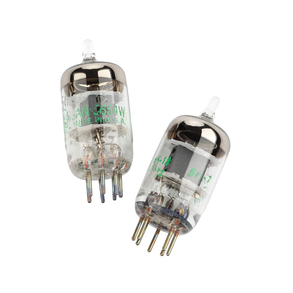 SPORTARC Lot de 2 paires de tubes à vide pour GE JAN 5654W à 7 broches pour tubes à vide 6AK5/6J1/6GB/01/EF95/6J1P